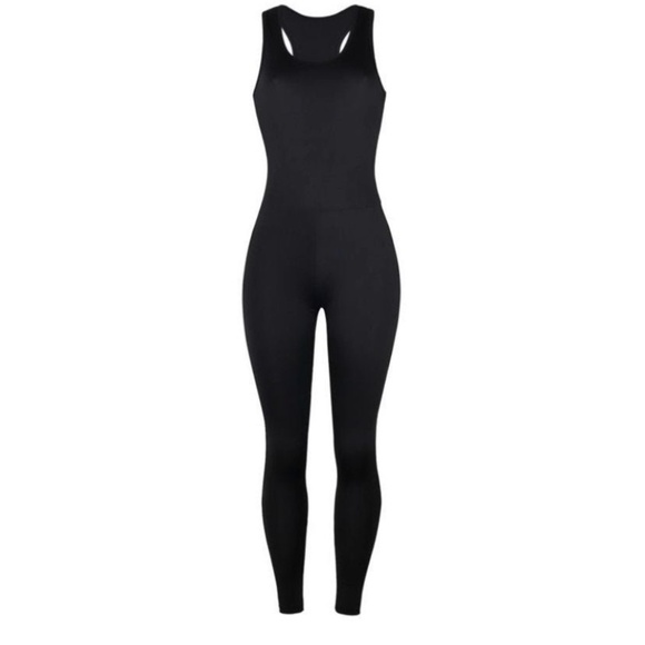 Black Sleeveless Jumpsuit - Picture 1 of 2